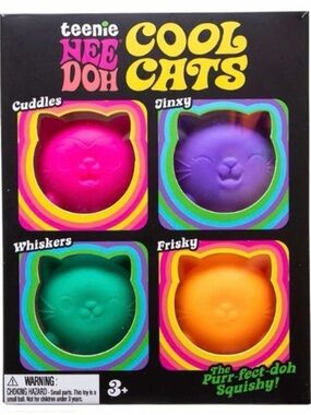 Needoh Cool Cats  - 4 Pack